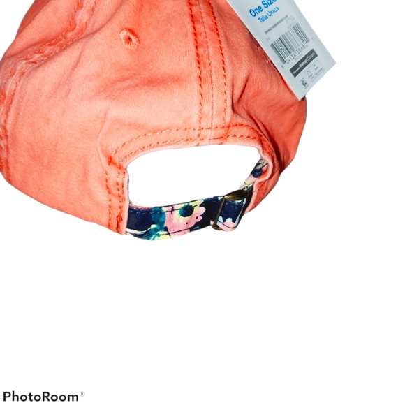 NEW Time and Tru Adjustable "Human Kind" Orange Cap - Picture 3 of 4